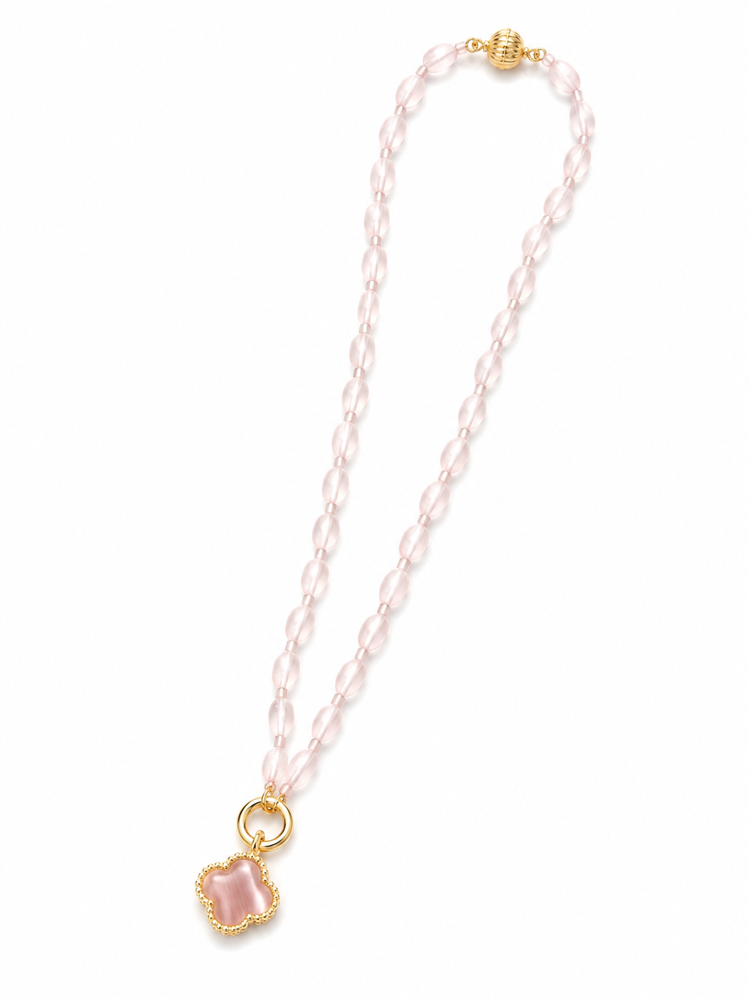 Perfectly Pink Beaded Necklace
