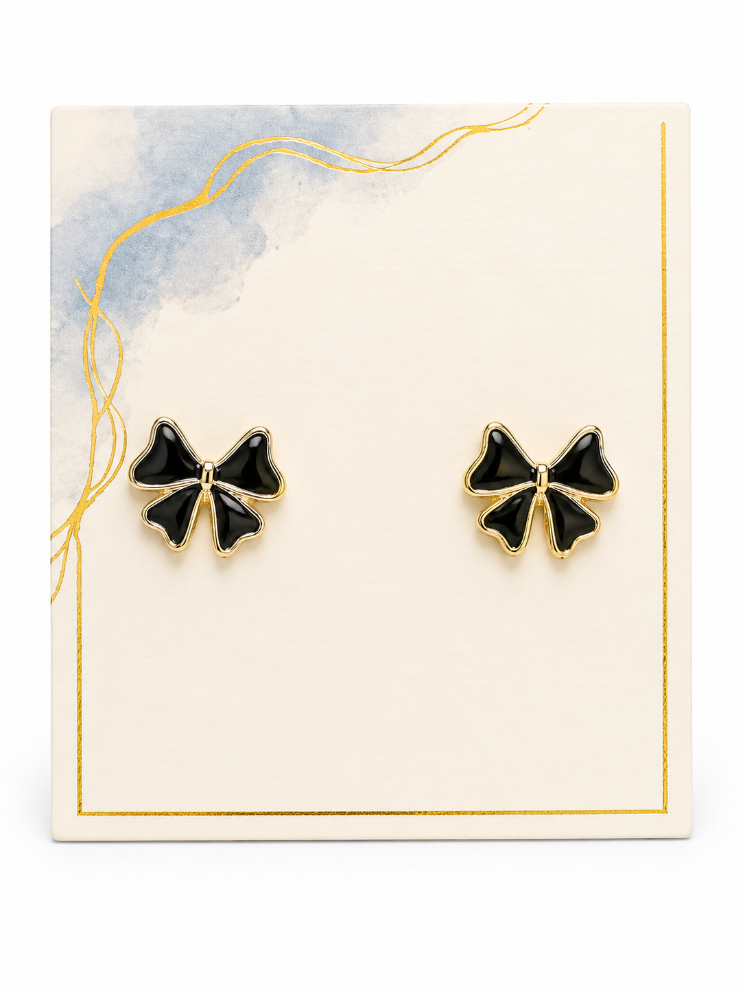 Little Bow Peep Earrings in Black