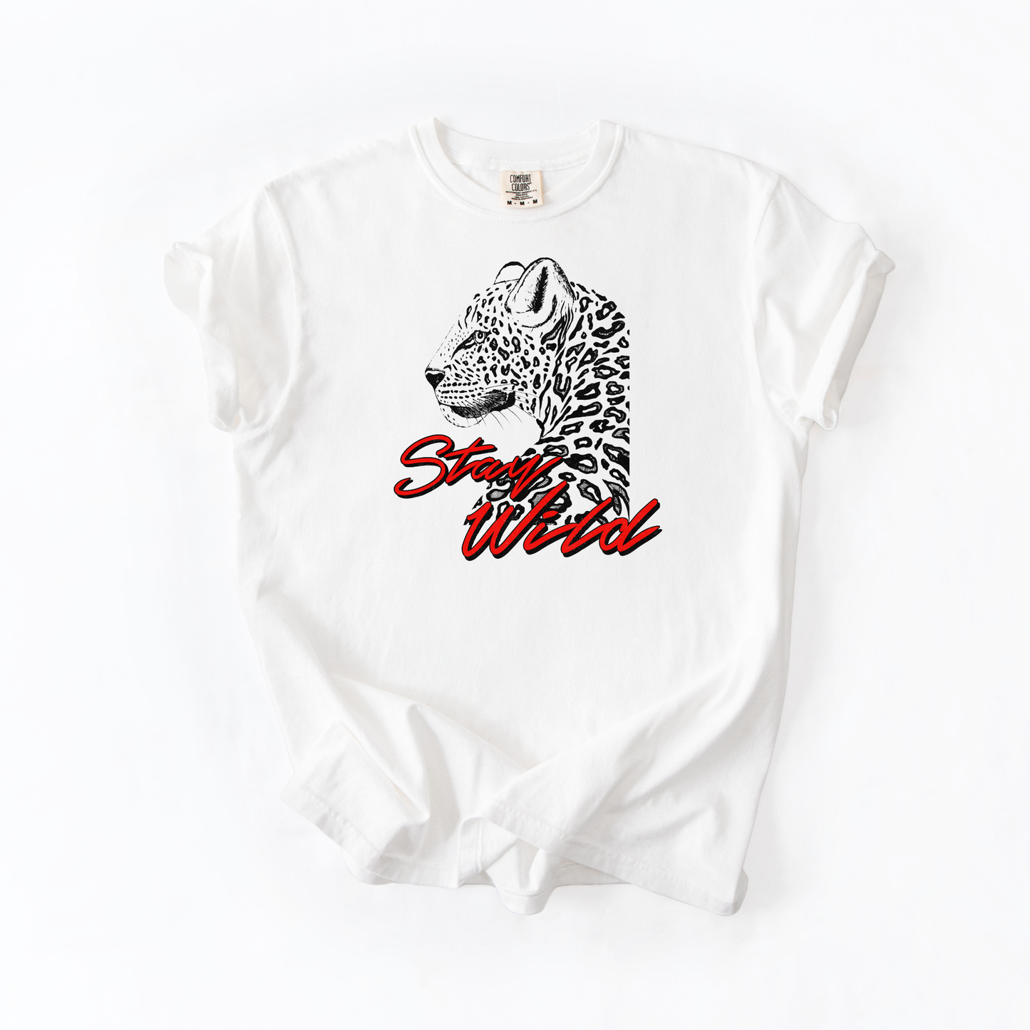 Stay Wild Leopard Graphic Tee