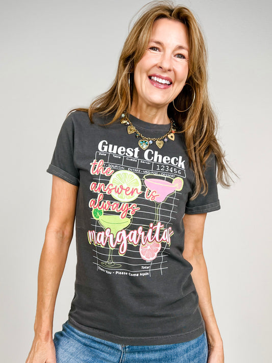 The Answer Is Always Margaritas Graphic Tee