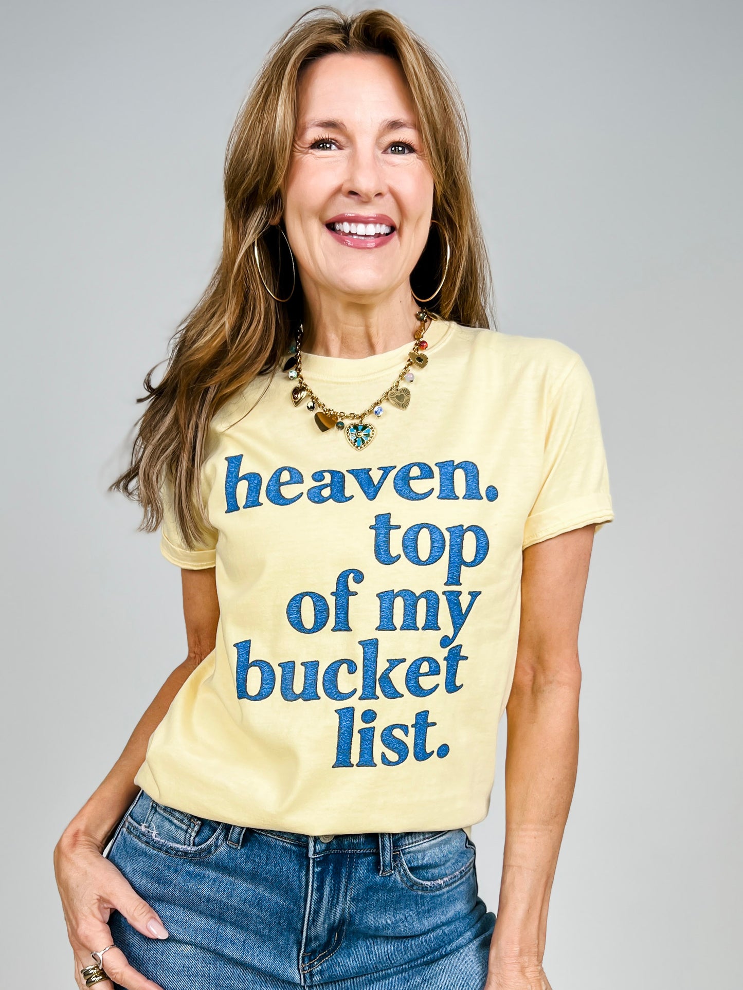 Heaven. Top Of My Bucket List Graphic Tee