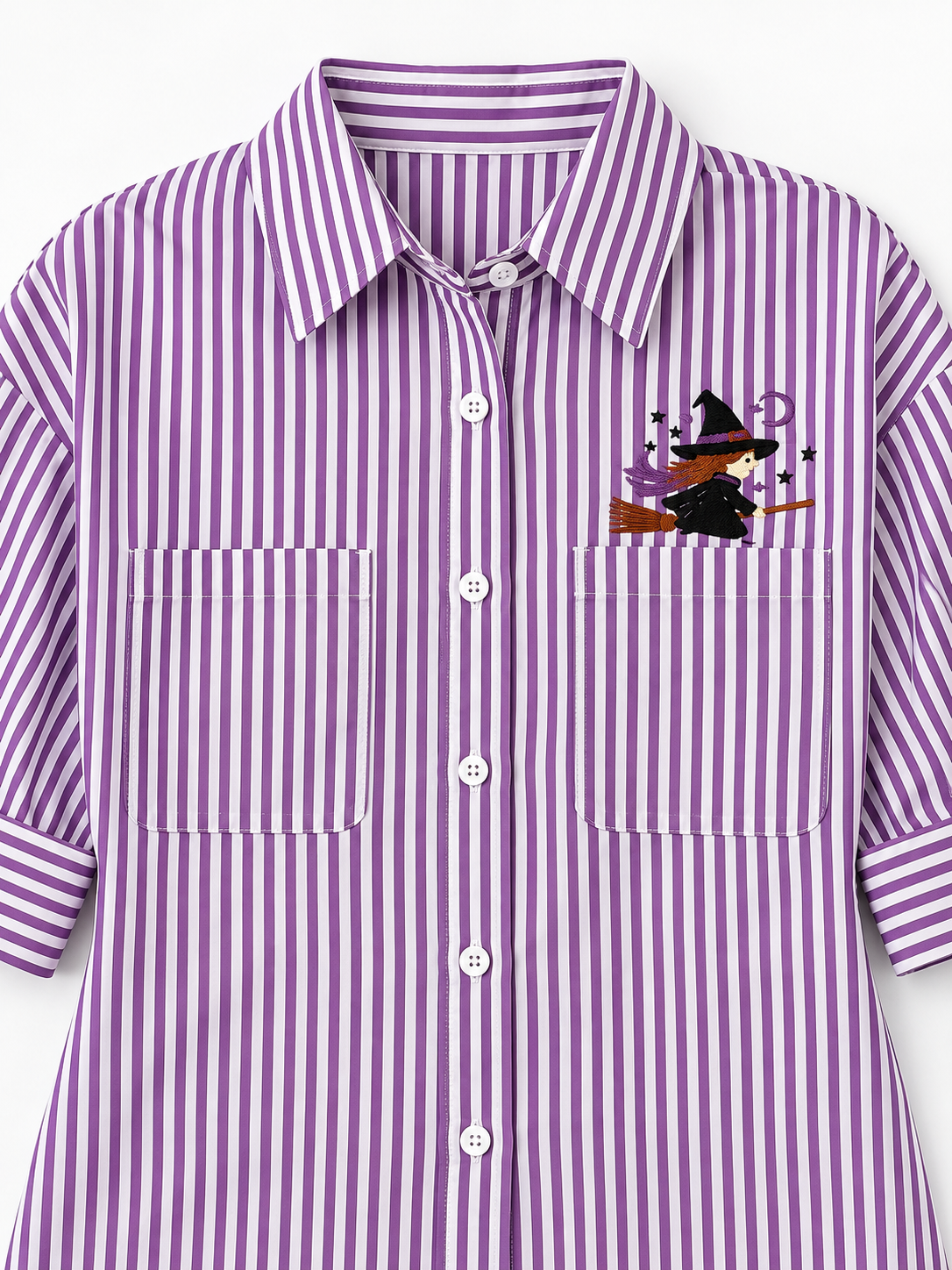 Where's My Broom Button Up Blouse
