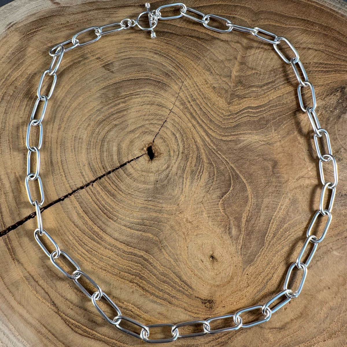 16" Paperclip Toggle Necklace