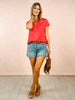 Judy Blue High-Waisted Rigid Magic Cut Off Short