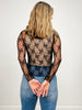 Floral Lace See Through Long Sleeve Top