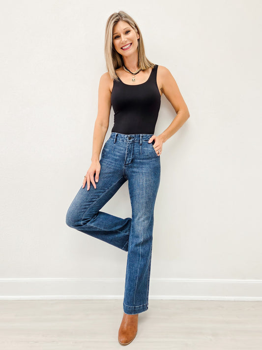Judy Blue "Slay All Day" Mid-Rise Bootcut Trouser Jeans