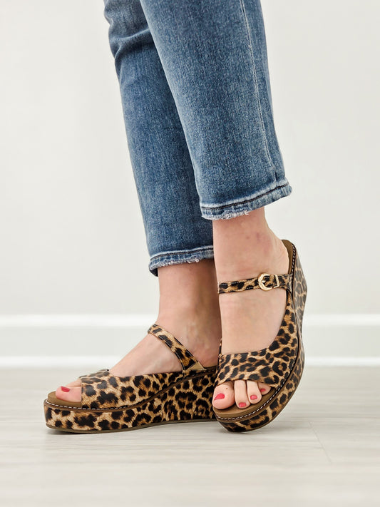 Corkys Treat Yourself Wedges in Leopard
