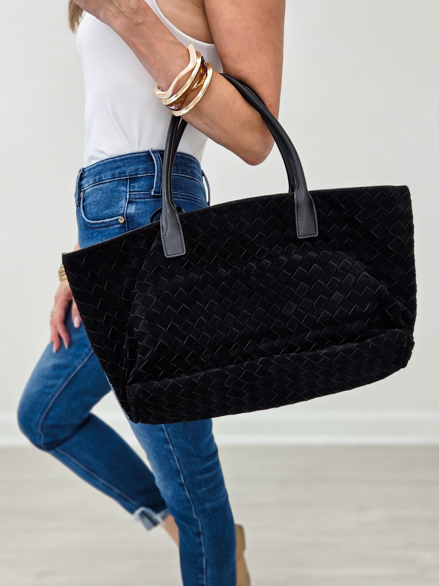 The Midnight Market Woven Tote
