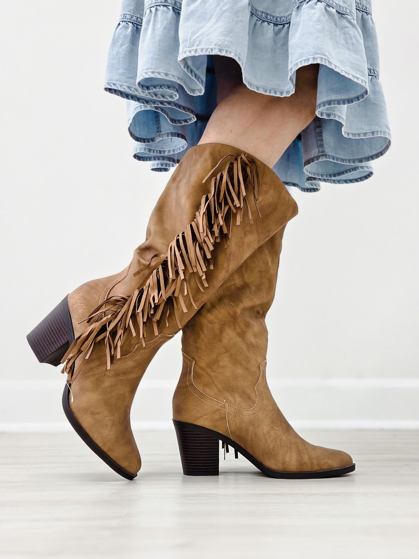 Blowfish Malibu Criss Western Boot-Tan