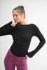 Barely There Boat Neck Micro-Ribbed Top - GROUP A