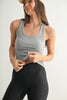 Slim Fit Razorback Scoop Neck Tank Top