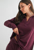 Malibu Vintage Long Sleeve V-Neck Top - GROUP B