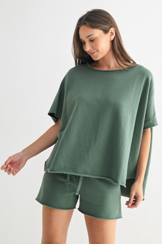 Malibu Vintage Short Sleeve Dolman Top