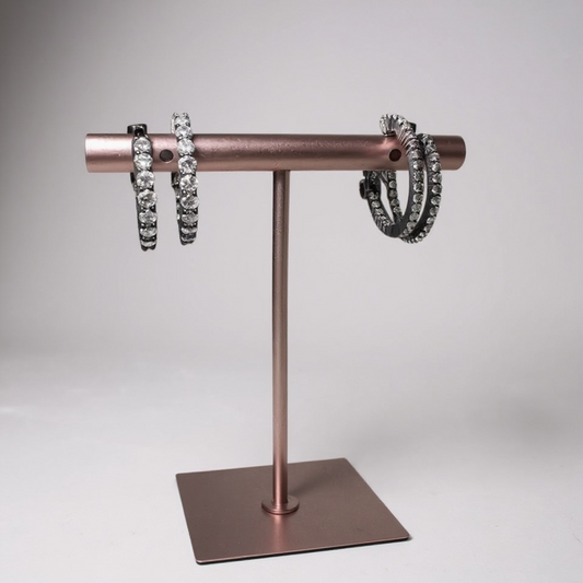 Gunmetal 20MM Inside Out Hoop Earrings