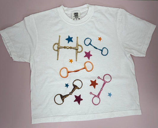 Snaffle Bit and Stars Graphic Tee
