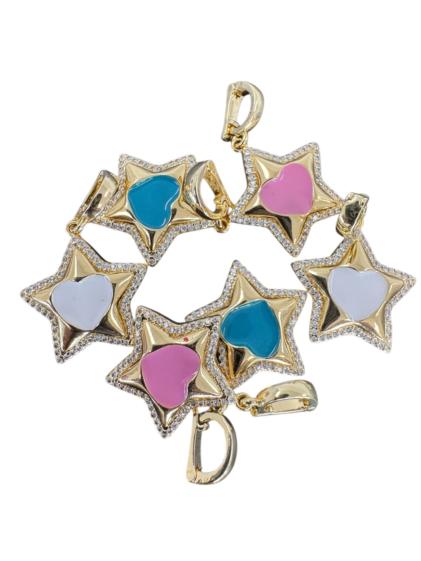 Bling Color Star Detachable Charm