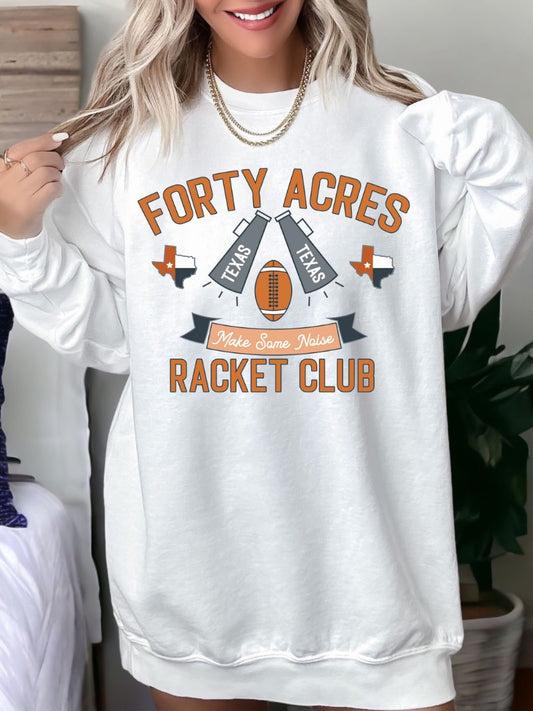 Preppy Racket Club Custom Game Day Sweatshirt