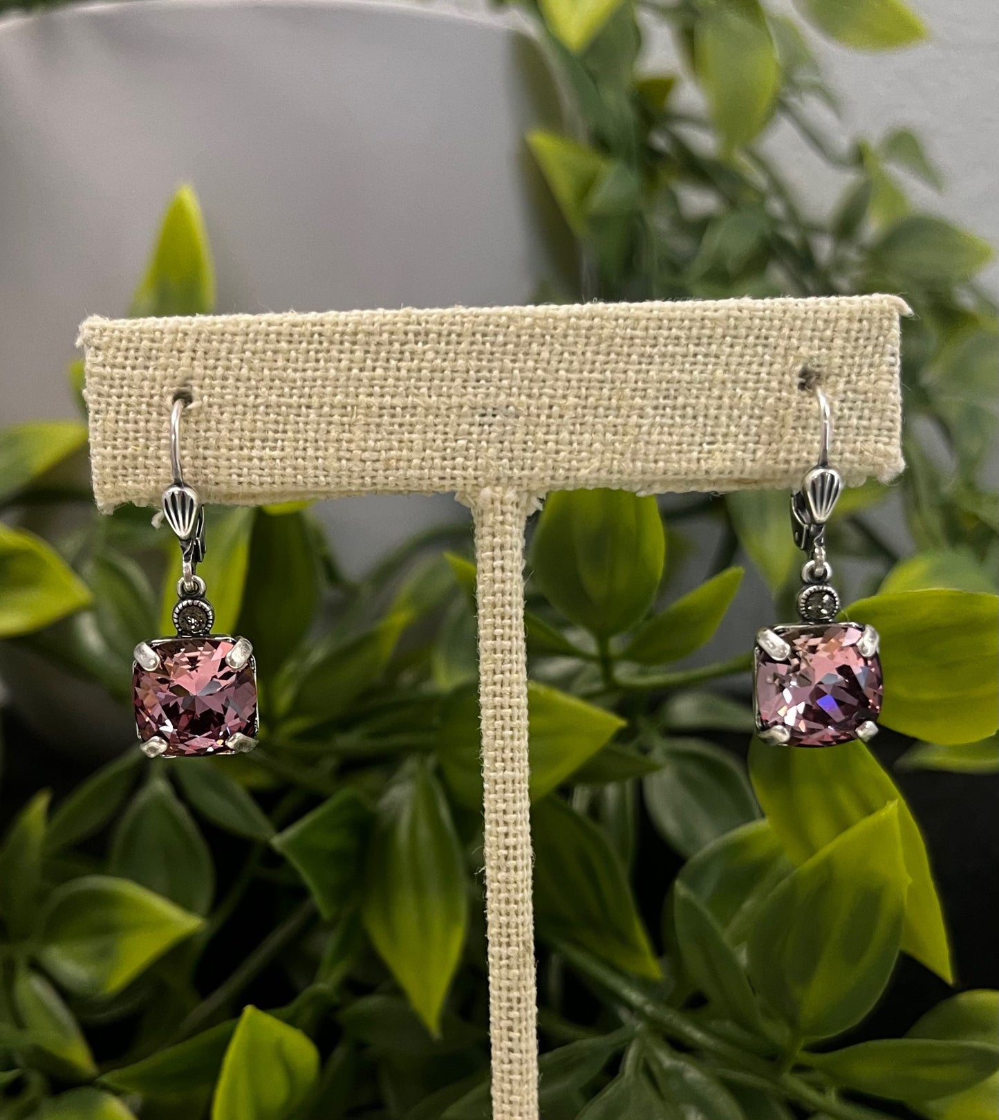 Luxe Square Crystal Earrings - 3 Colors
