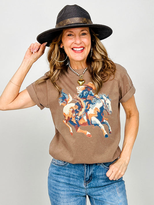 Painted Barrel Racer Graphic Tee