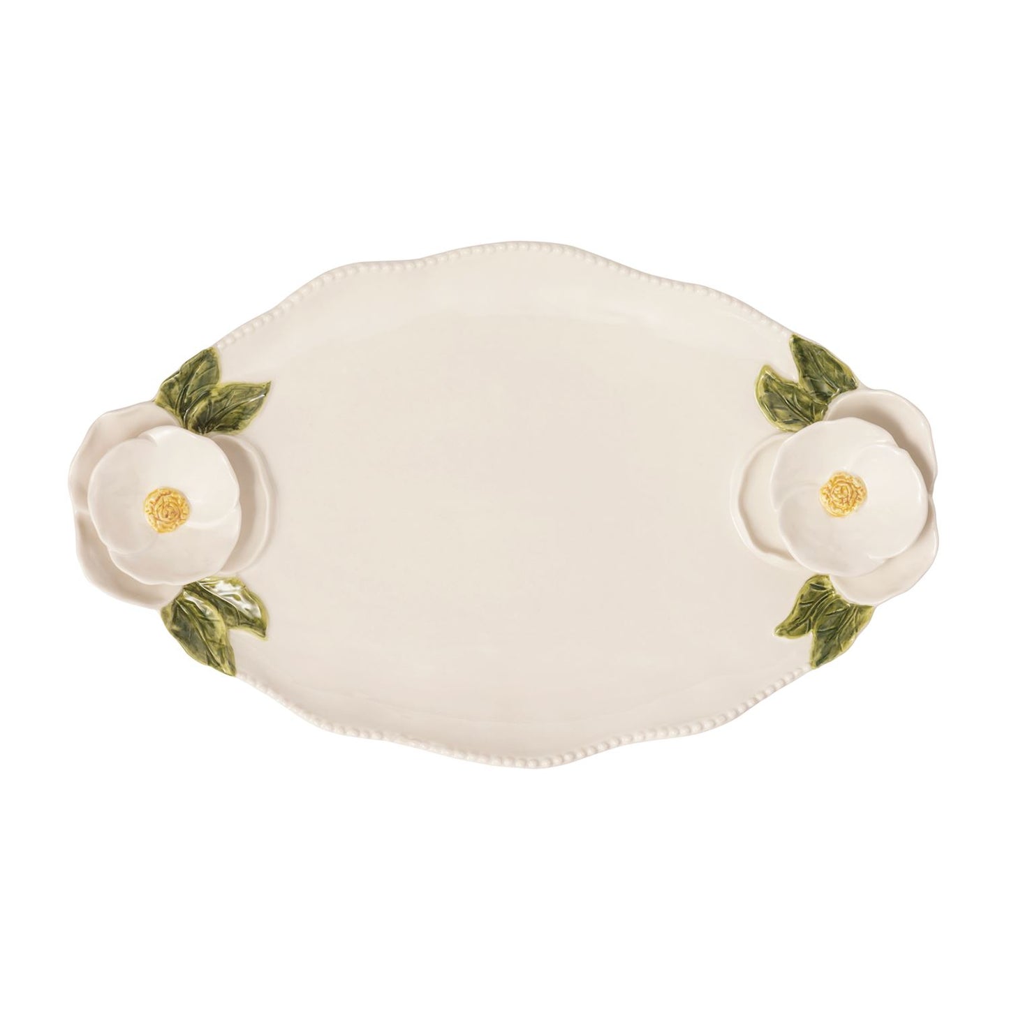Mud Pie Flower Handle Platter