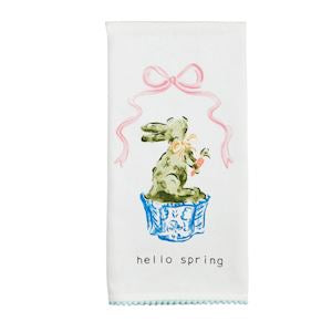 Mud Pie Bunny Tea Towel
