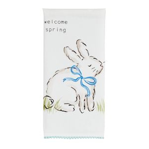 Mud Pie Bunny Tea Towel