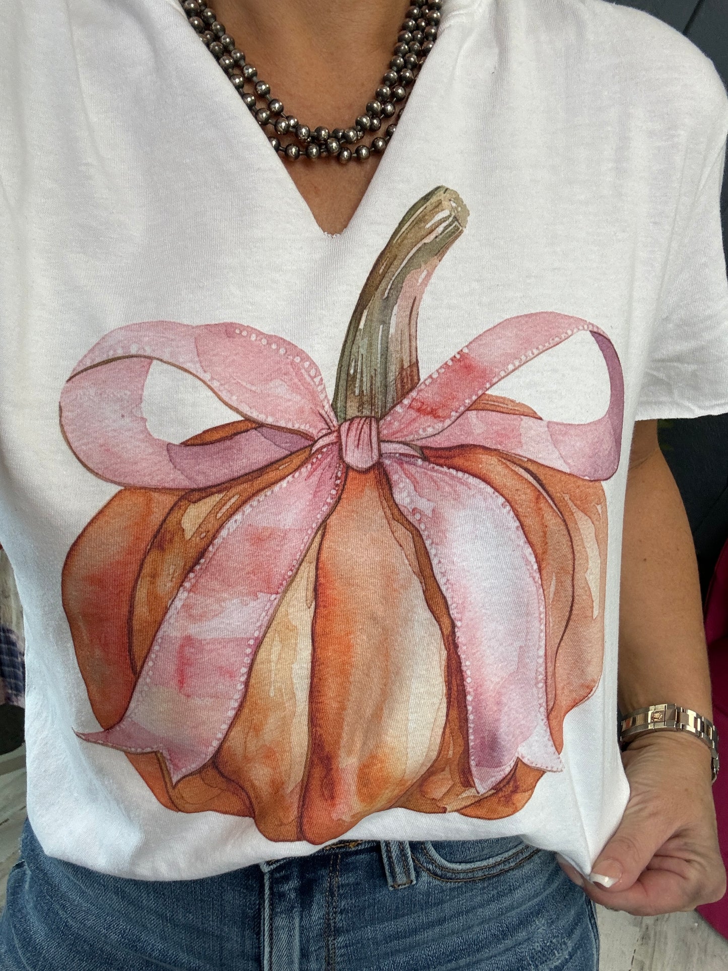 Coquette Pumpkin Fall Graphic Tee