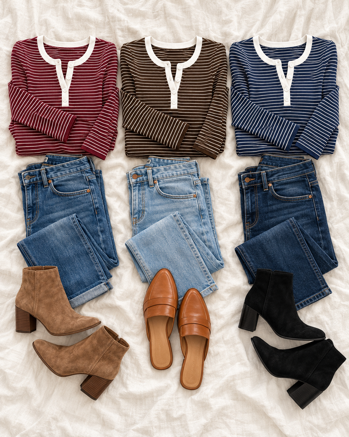 The Laid Back Henley - Rich Neutrals Collection