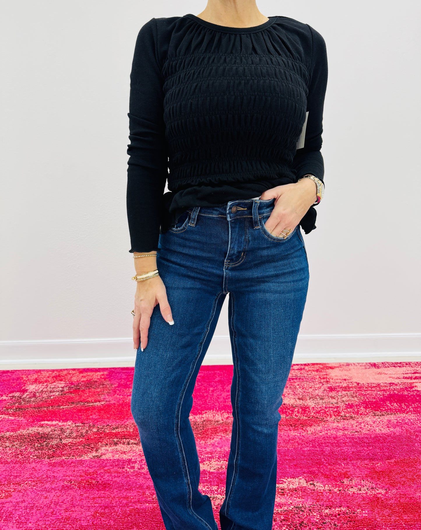 Lovervet MAIN CHARACTER High Rise Raw Hem Bootcut Jeans