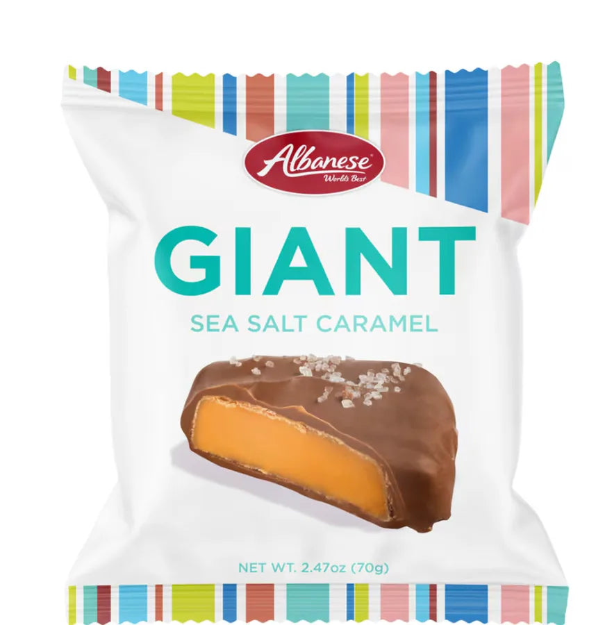 Albanese Milk Chocolate GIANT Sea Salt Caramel Candy