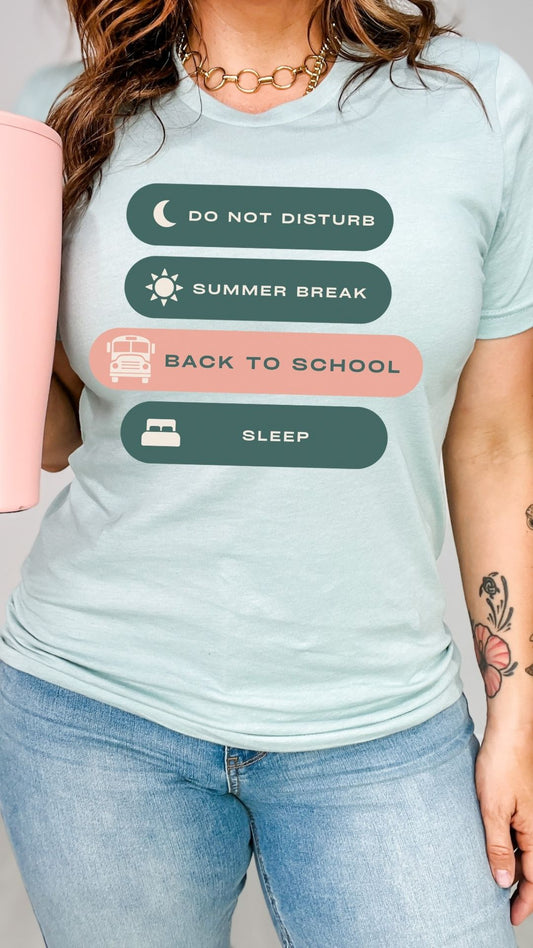 Back to School Mode Activated Foil Graphic Tee