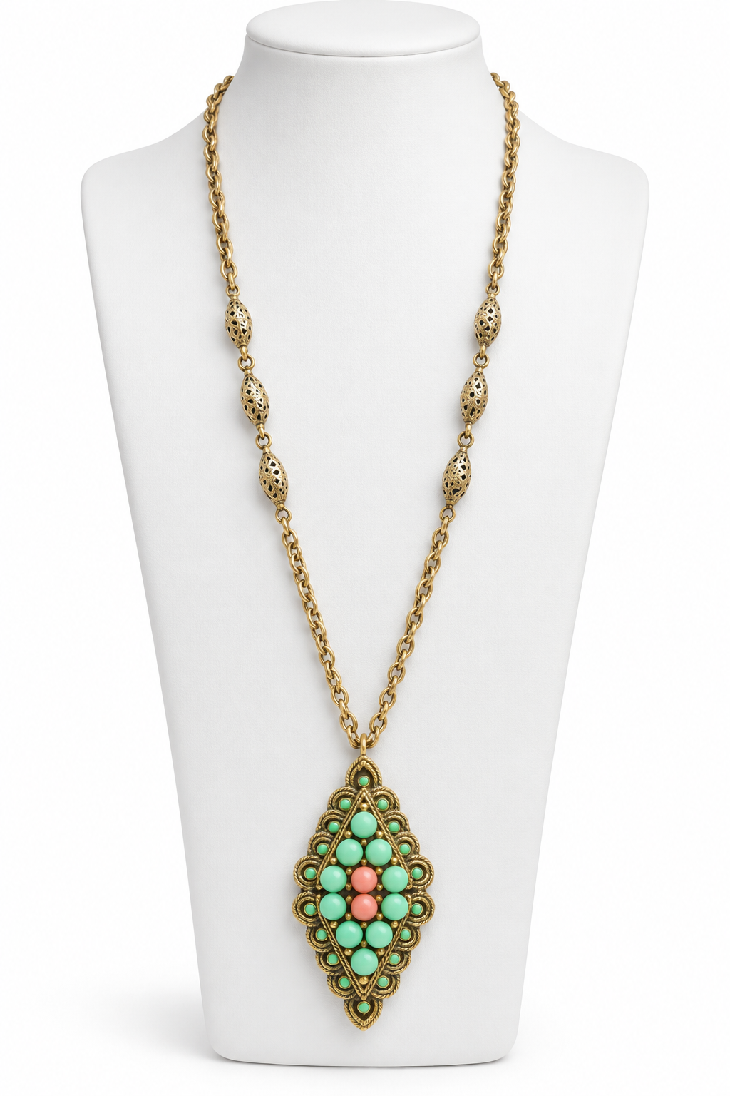 Mint Mosaic Necklace