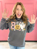 Boo Pumpkin Graphic Sweatshirt