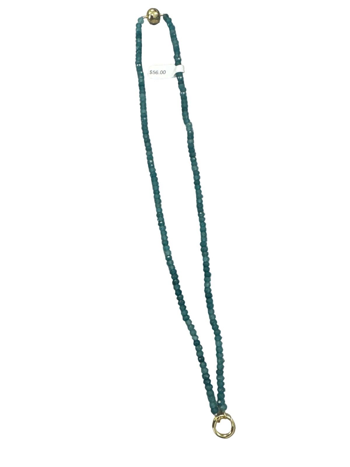 Natural Beaded Stone Necklace 14" & 18" - Blues