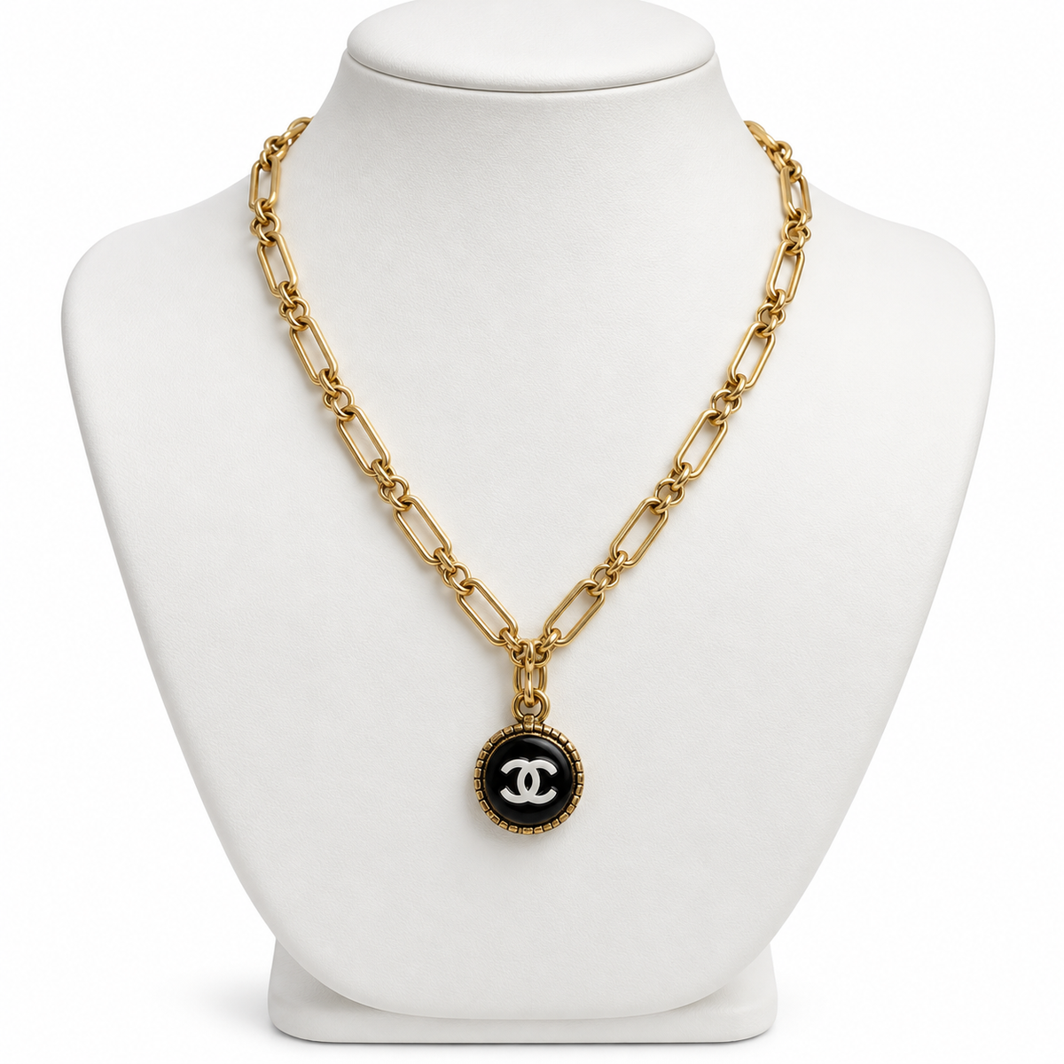 Black Cameo Necklace