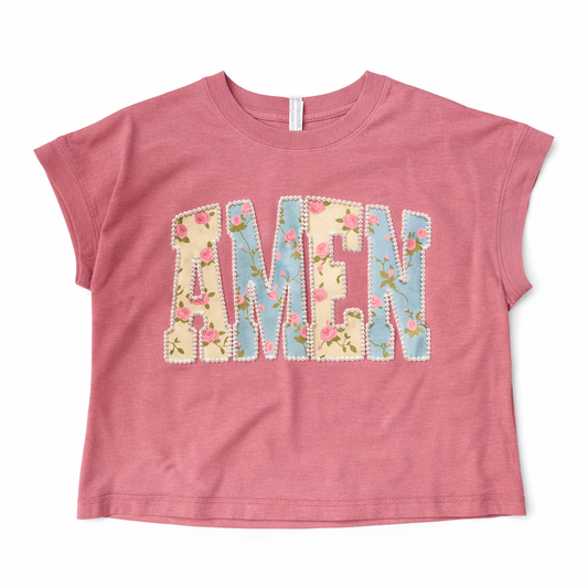 Amen With Pearls Graphic Tee