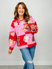 Queen Of Sparkles Checkered Valentines Icon Sweatshirt