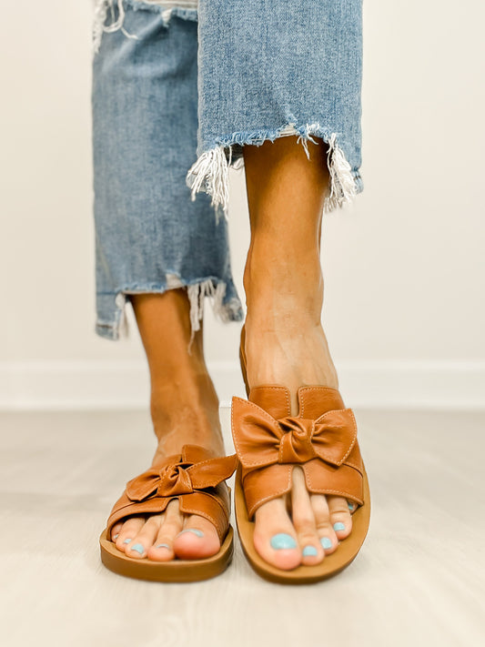 Corkys Rock The Bowt Slide Sandals in COGNAC