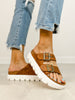 Corkys Rumor Has it Double Buckle Sandal in COGNAC