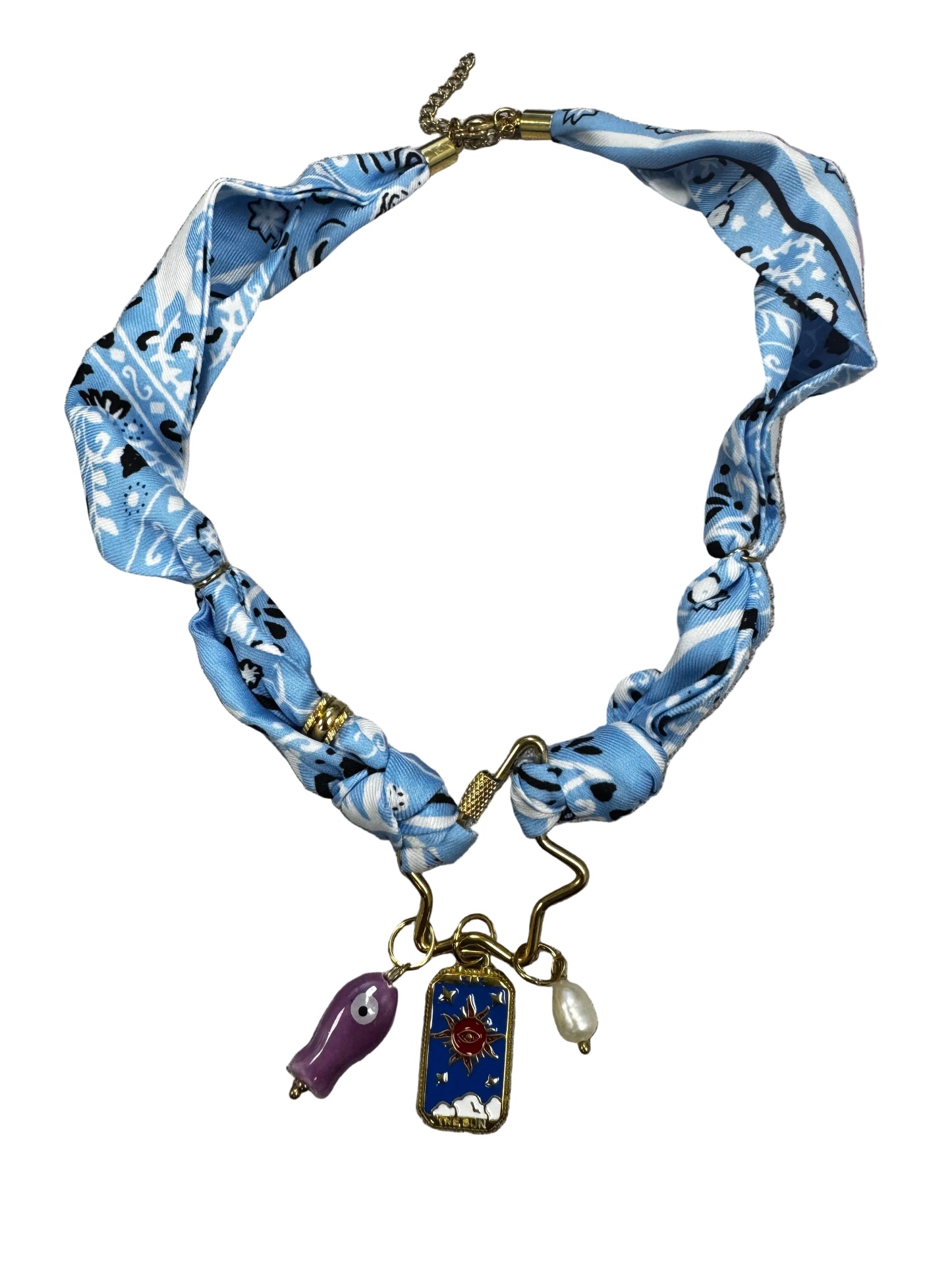 Star Carabiner Charm Bandana Necklace