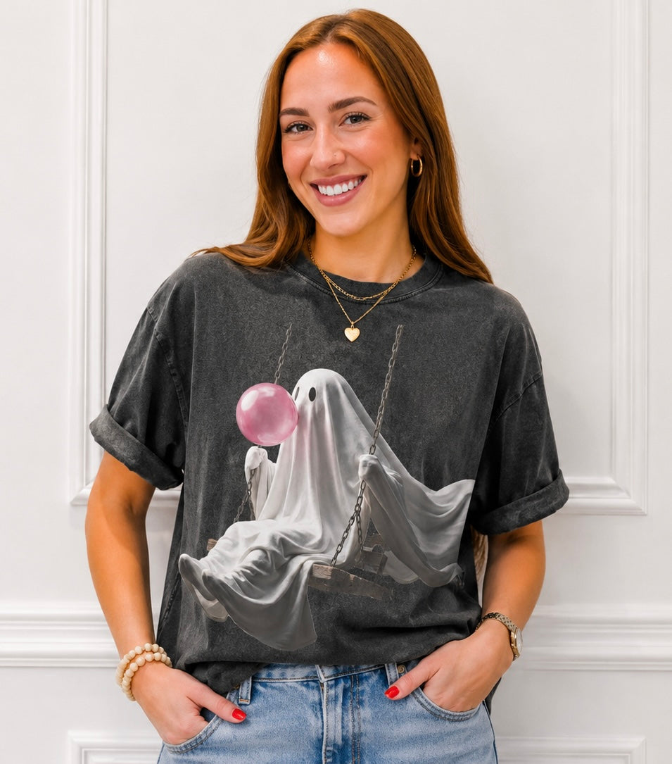Bubble Gum Ghost Graphic Tee