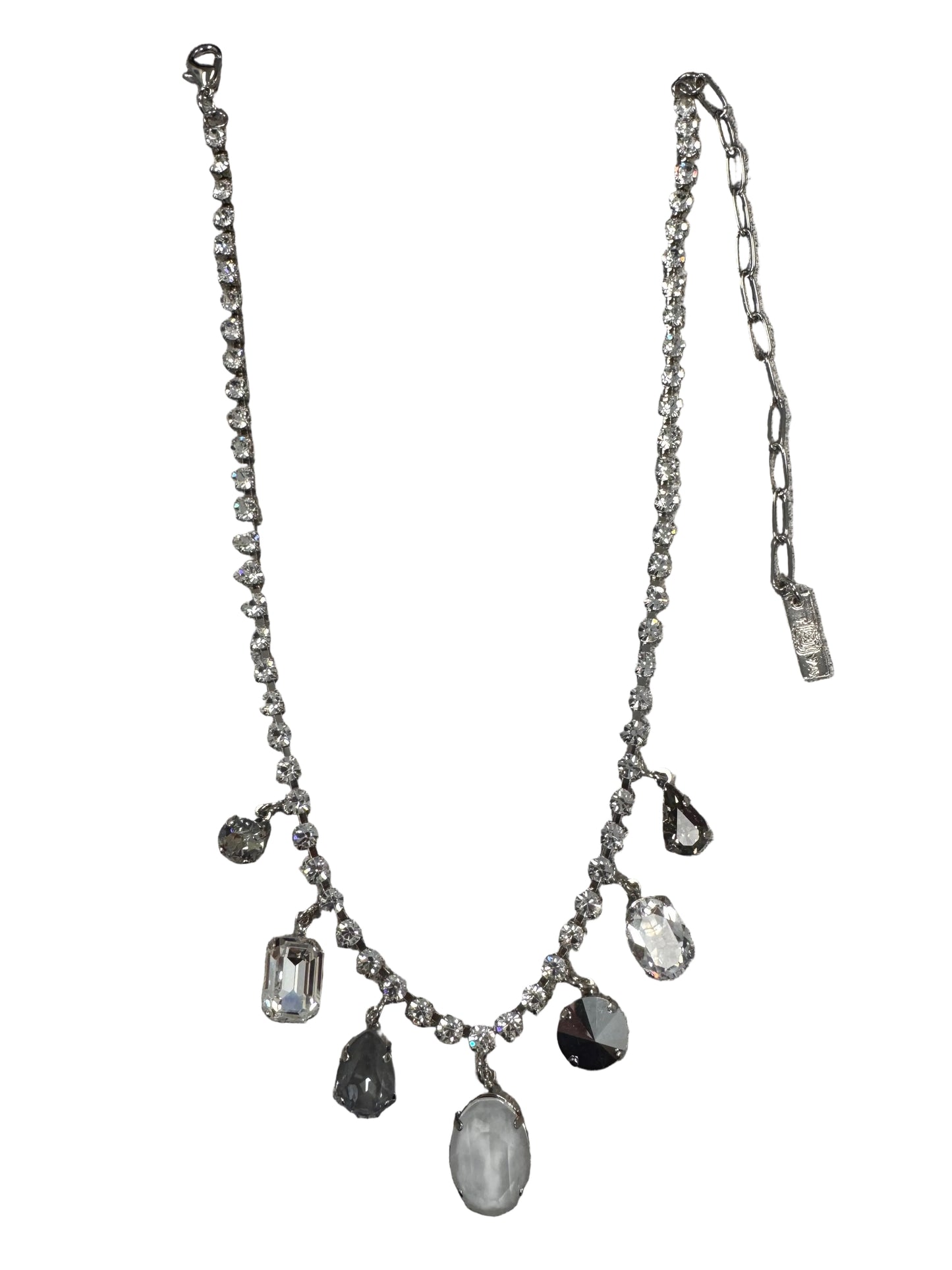 TOVA Zeren Necklace in Silver Chrome