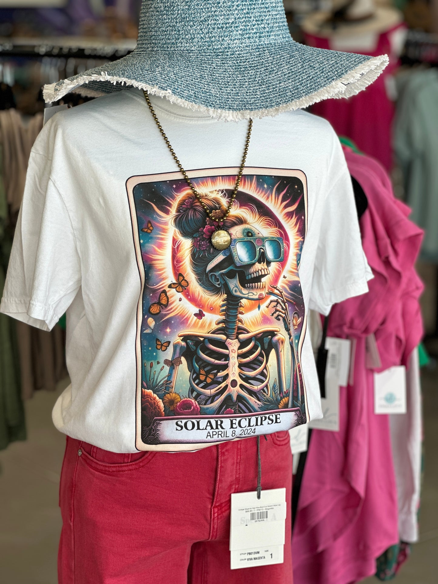 Solar Eclipse Skeleton Graphic Tee