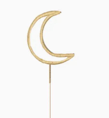Gold Party Sparkler Crescent Moon