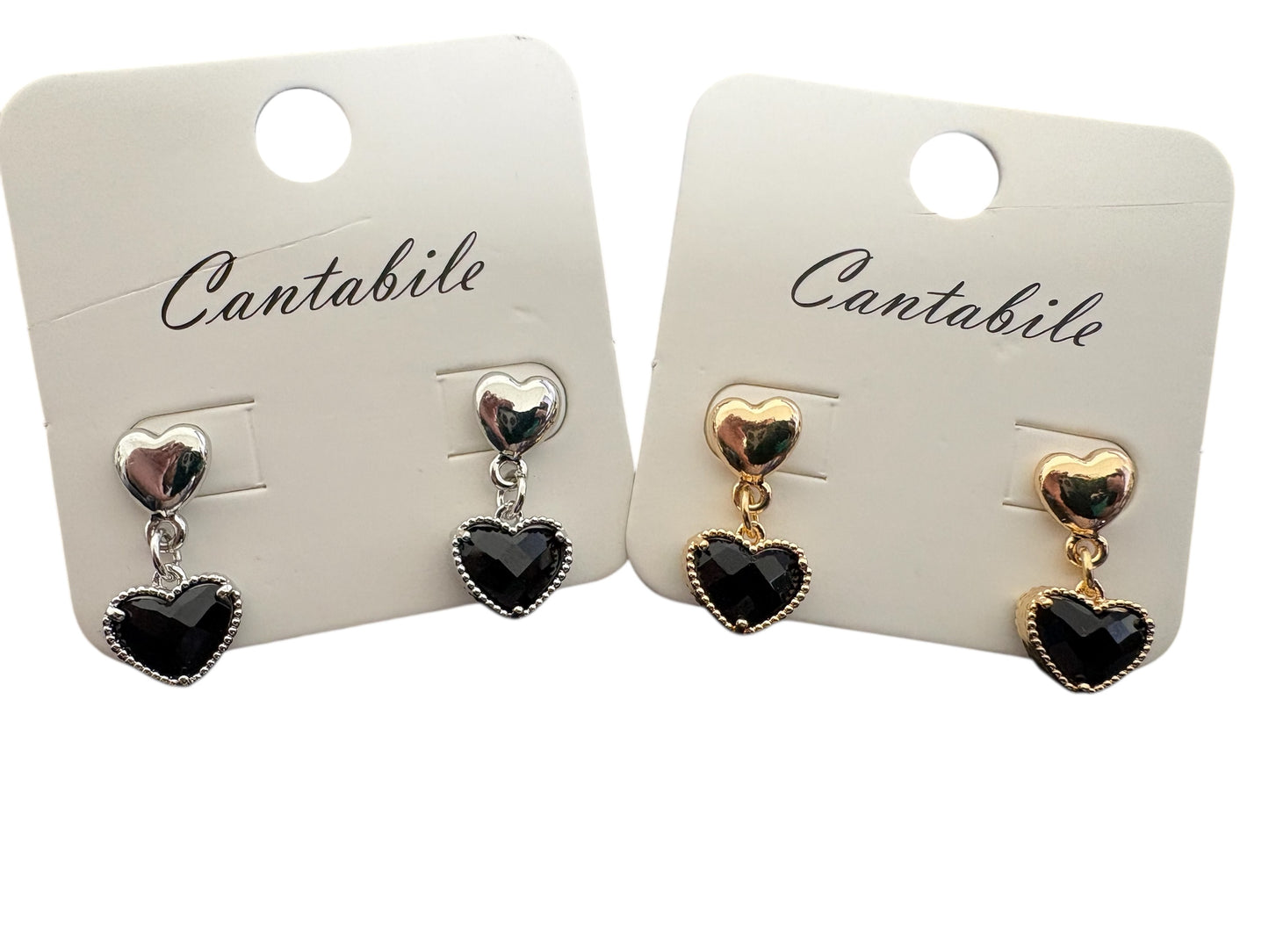 Dainty Heart Drop Earrings