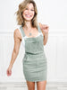 Judy Blue Hi-Rise Garment Dyed Sage Skirt Overalls
