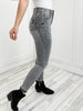 Judy Blue KYLER Grey High Waist Tummy Control Release Hem Skinny Jeans