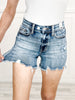 Judy Blue High Waist Adjustable Button Distressed Shorts