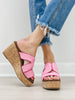Pierre Dumas FLYNN-2 Wedges in Light Pink