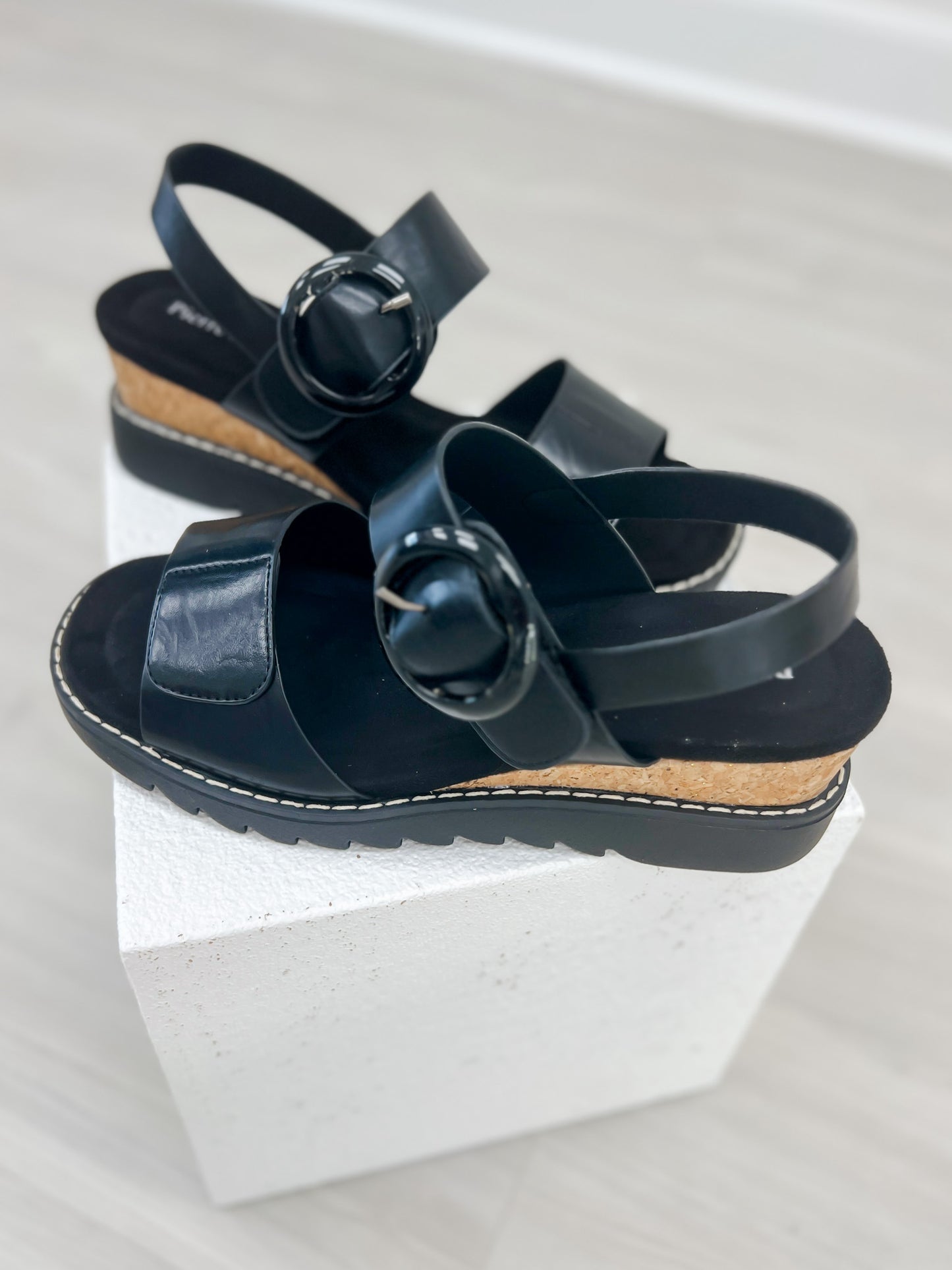 Pierre Dumas Expand-6 Sandals in Black